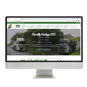 Website design for Farrelly Haulage meath